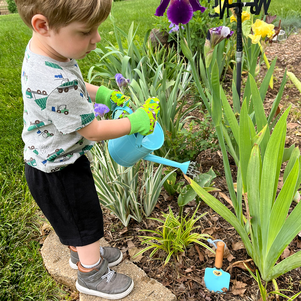 Little Pals Blue Watering Can Kit