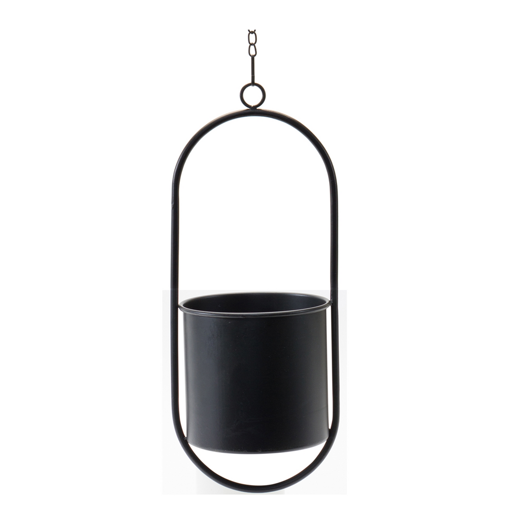 Modern Hanging Planter with Frame (Set of 2)