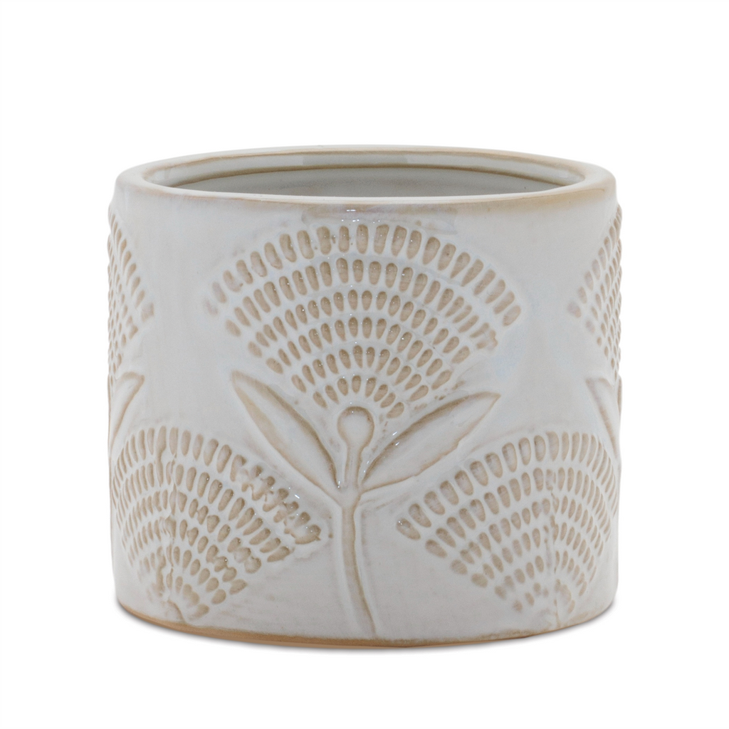 Porcelain Floral Patterned Planter (Set of 2)