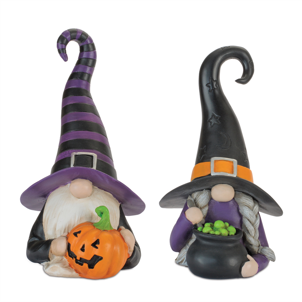 Witch Gnome Figurine (Set of 2)