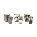 Wavy Patterned Planter or Vase (Set of 6)