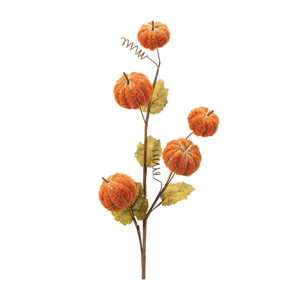 Plush Fall Pumpkin Spray (Set of 2)