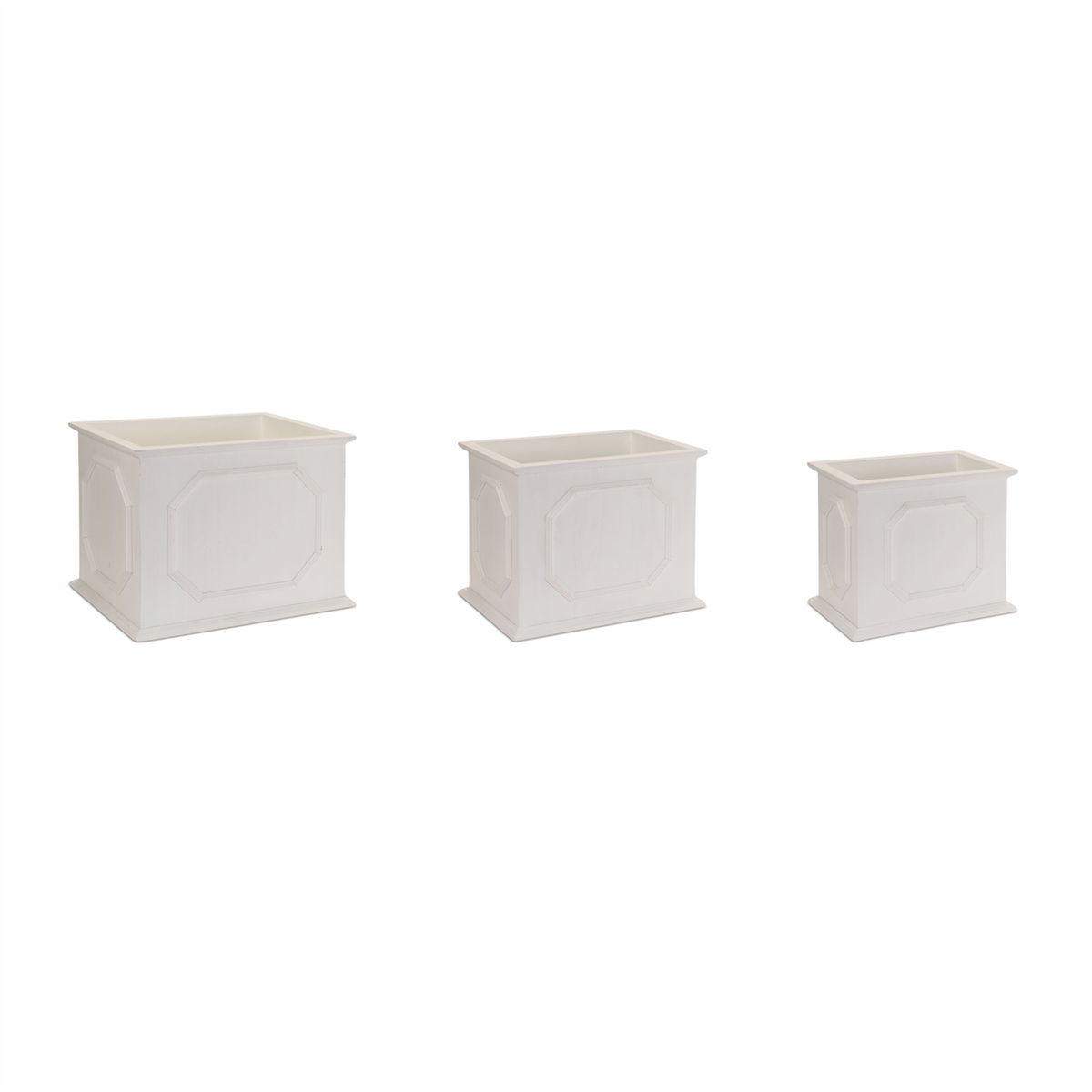Wooden Box Planter (Set of 3)