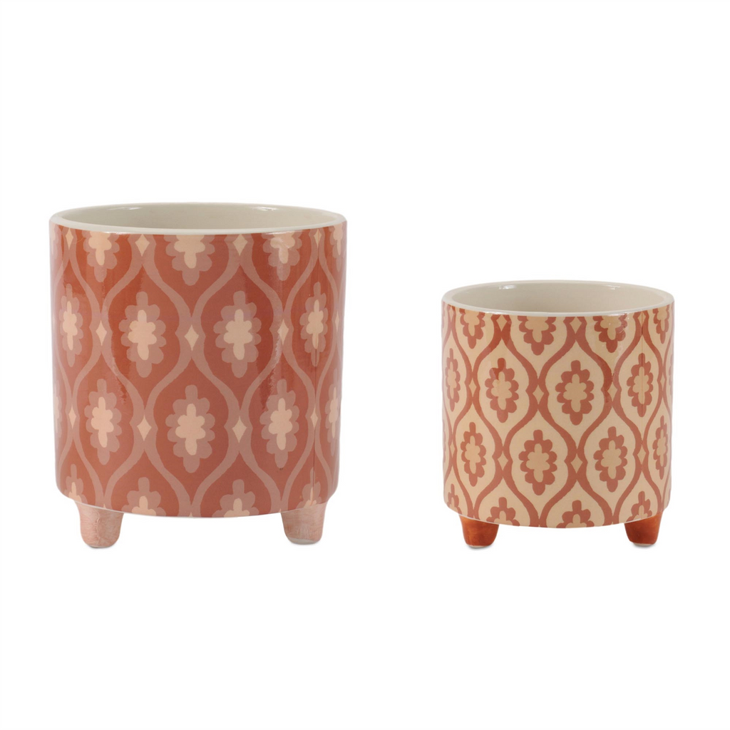 Container (Set of 2) 4"D x 4"H, 5.25"D x 6"H Dolomite