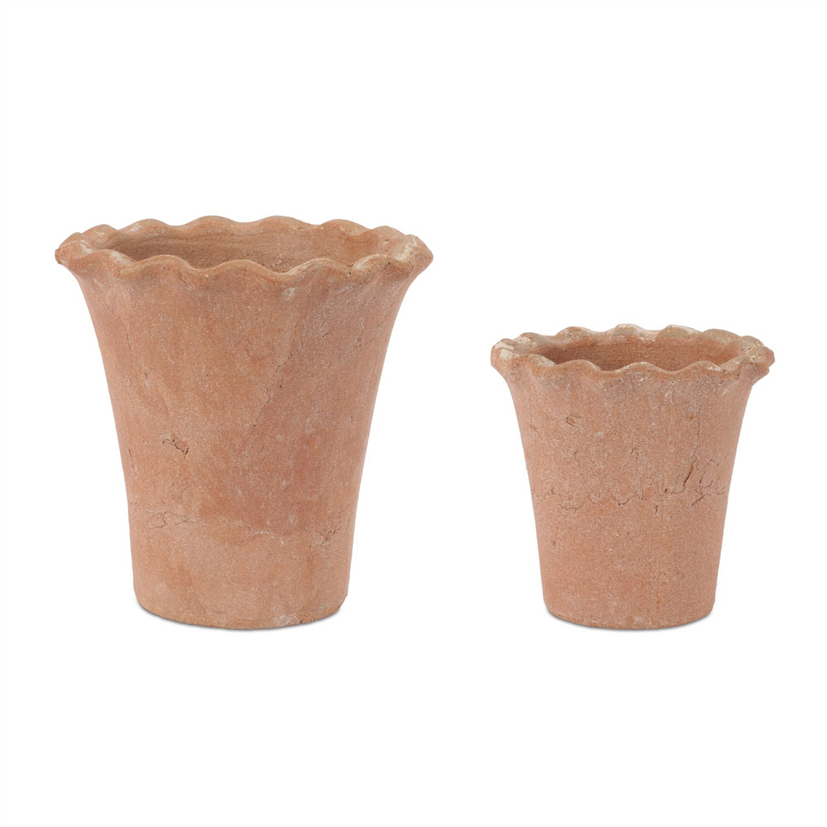 Container (Set of 2) 5"H, 6.75"H Terra Cotta