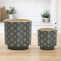Container (Set of 2) 4"D x 4"H, 5"D x 5.5"H Dolomite